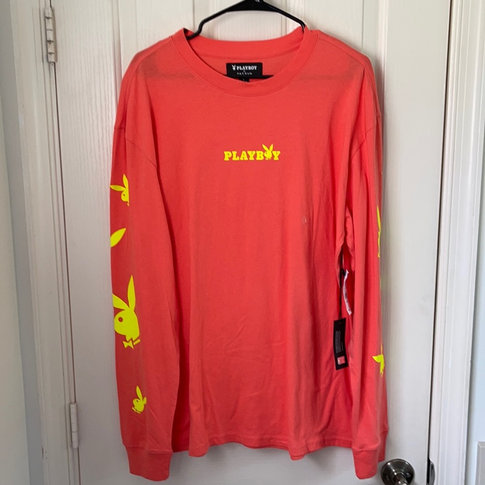 Men’s large playboy long sleeve Tee